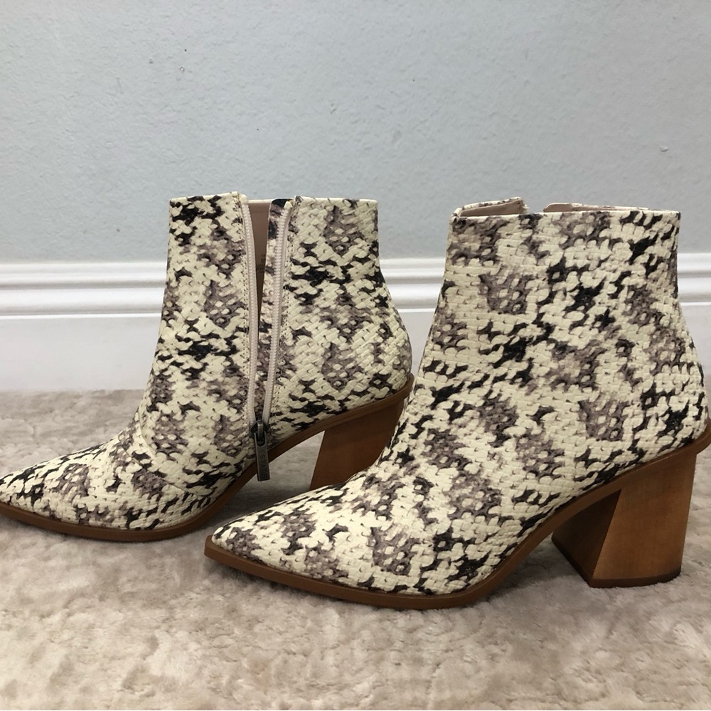 1. State Snake Print Boots